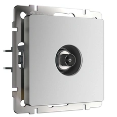 Изображение ТВ-розетка оконечная (серебряный матовый) W1183065