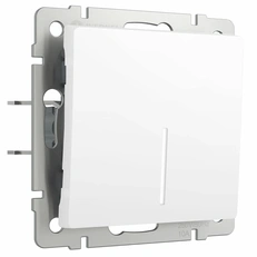 Изображение Выключатель одноклавишный с подсветкой (белый матовый) W1110161